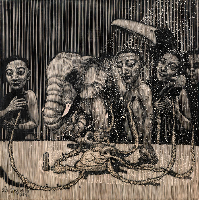 专访姜淼:黑白之外,刀刻下的宇宙秩序与生命对话