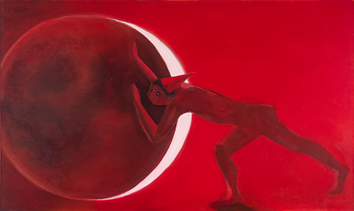 季海洋个展《偷月亮的人》:照见艺术的纯粹与真实