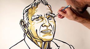 诺贝尔奖的肖像谁画的？