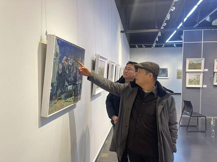 “热爱生活 记入岁月——廖正定油画风景写生作品展”京师美术馆开幕